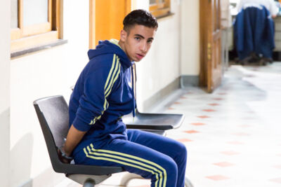 Setbezoek verfilming: "Black" @ Colignonplein Schaarbeek, foto 26, foto's door Guy Danneels - FrontView Magazine