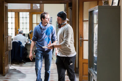 Setbezoek verfilming: "Black" @ Colignonplein Schaarbeek, foto 27, foto's door Guy Danneels - FrontView Magazine