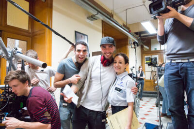 Setbezoek verfilming: "Black" @ Colignonplein Schaarbeek, foto 39, foto's door Guy Danneels - FrontView Magazine