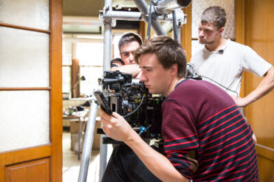 Setbezoek verfilming: "Black" @ Colignonplein Schaarbeek, foto 43, foto's door Guy Danneels - FrontView Magazine