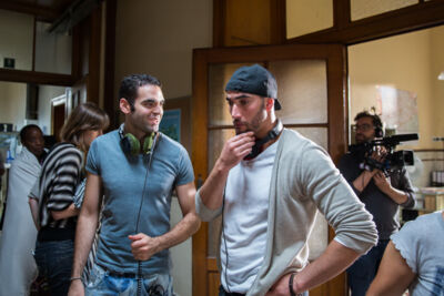 Setbezoek verfilming: "Black" @ Colignonplein Schaarbeek, foto 89, foto's door Guy Danneels - FrontView Magazine