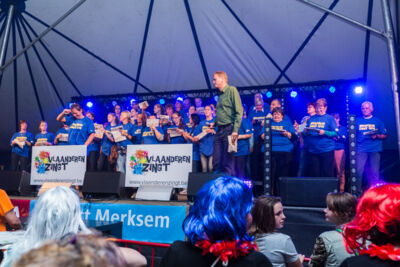 Vlaanderen Zingt 2014 - Sfeerbeelden @ Merksem, picture 21, photographed by Guy Danneels - FrontView Magazine