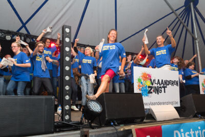 Vlaanderen Zingt 2014 - Sfeerbeelden @ Merksem, picture 35, photographed by Guy Danneels - FrontView Magazine