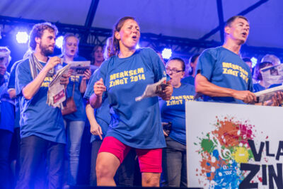 Vlaanderen Zingt 2014 - Sfeerbeelden @ Merksem, picture 39, photographed by Guy Danneels - FrontView Magazine