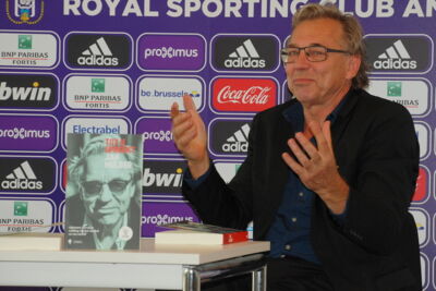 Boekvoorstelling Jan Mulder @ trainingscentrum Anderlecht, picture 9, photographed by Peter Minnebo - FrontView Magazine