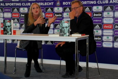 Boekvoorstelling Jan Mulder @ trainingscentrum Anderlecht, picture 14, photographed by Peter Minnebo - FrontView Magazine
