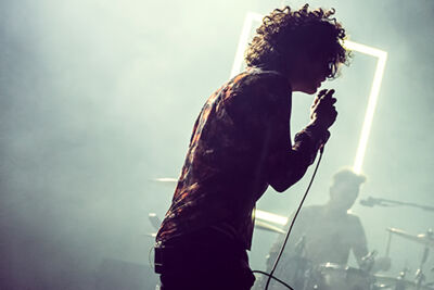 The 1975 @ Ancienne Belgique, picture 1, photographed by Elke Briers - FrontView Magazine