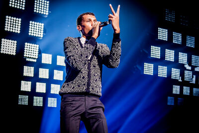 Stromae @ Paleis 12, picture 22, photographed by Elke Briers - FrontView Magazine