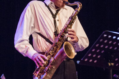 Joe Fonda Quartet @ De Casino St.-Niklaas, picture 33, photographed by Guy Danneels - FrontView Magazine