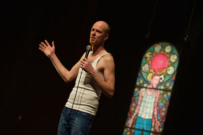 Steven Mahieu Maniak @ CC Merksem, picture 1, photographed by James Van Roosbroeck - FrontView Magazine
