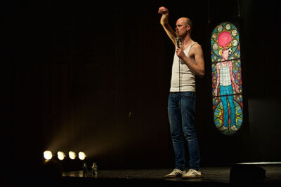 Steven Mahieu Maniak @ CC Merksem, picture 3, photographed by James Van Roosbroeck - FrontView Magazine