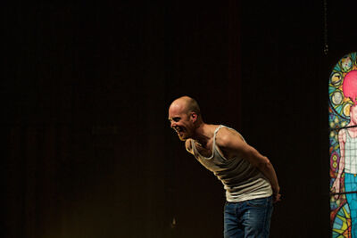 Steven Mahieu Maniak @ CC Merksem, picture 9, photographed by James Van Roosbroeck - FrontView Magazine