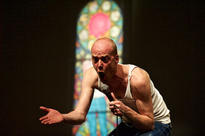 Steven Mahieu Maniak @ CC Merksem, picture 27, photographed by James Van Roosbroeck - FrontView Magazine