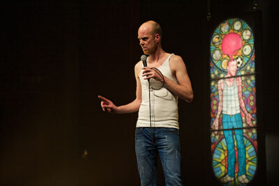 Steven Mahieu Maniak @ CC Merksem, picture 32, photographed by James Van Roosbroeck - FrontView Magazine