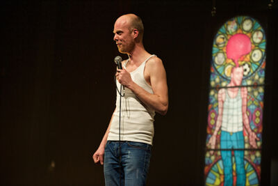 Steven Mahieu Maniak @ CC Merksem, picture 34, photographed by James Van Roosbroeck - FrontView Magazine