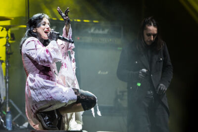 Lacuna Coil @ Paaspop 2015, picture 14, photographed by Dorien Goetschalckx - FrontView Magazine
