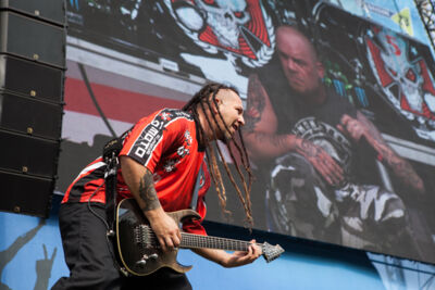 Five Finger Death Punch @ Rockavaria, picture 24, photographed by Dorien Goetschalckx - FrontView Magazine
