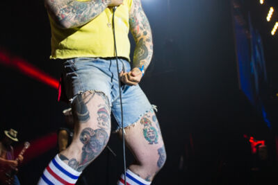 Turbonegro @ Rockavaria, foto 6, foto's door Dorien Goetschalckx - FrontView Magazine