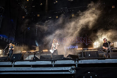 Airbourne @ Rock Im Revier 2015, foto 3, foto's door Edwin Houdevelt - FrontView Magazine