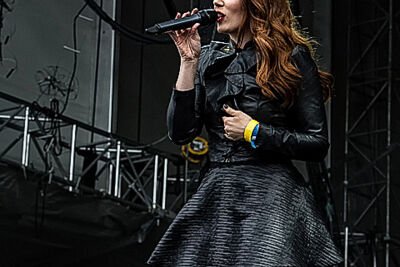 Epica @ Rock Im Revier 2015, foto 16, foto's door Edwin Houdevelt - FrontView Magazine