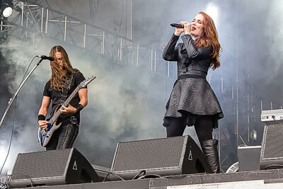 Epica @ Rock Im Revier 2015, foto 27, foto's door Edwin Houdevelt - FrontView Magazine