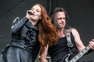 Epica @ Rock Im Revier 2015, foto 28, foto's door Edwin Houdevelt - FrontView Magazine