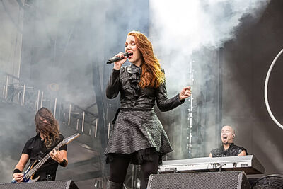 Epica @ Rock Im Revier 2015, foto 30, foto's door Edwin Houdevelt - FrontView Magazine