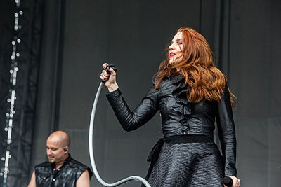 Epica @ Rock Im Revier 2015, foto 32, foto's door Edwin Houdevelt - FrontView Magazine