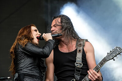 Epica @ Rock Im Revier 2015, foto 36, foto's door Edwin Houdevelt - FrontView Magazine