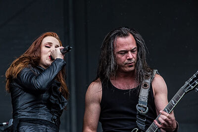 Epica @ Rock Im Revier 2015, foto 42, foto's door Edwin Houdevelt - FrontView Magazine