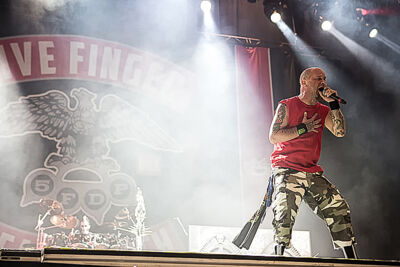 Five Finger Death Punch @ Rock Im Revier 2015, foto 4, foto's door Edwin Houdevelt - FrontView Magazine