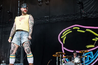 Turbonegro @ Rock Im Revier 2015, foto 3, foto's door Edwin Houdevelt - FrontView Magazine