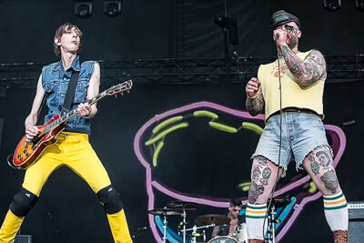 Turbonegro @ Rock Im Revier 2015, foto 14, foto's door Edwin Houdevelt - FrontView Magazine