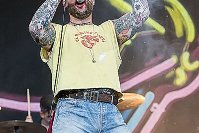 Turbonegro @ Rock Im Revier 2015, foto 30, foto's door Edwin Houdevelt - FrontView Magazine