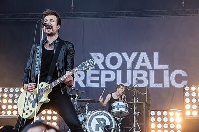 Royal Republic @ Rock Am Ring 2015, foto 20, foto's door Edwin Houdevelt - FrontView Magazine