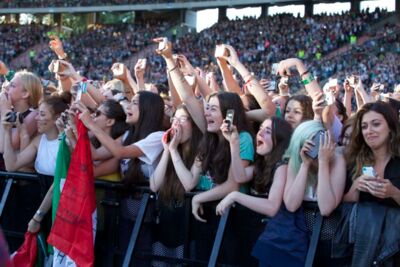One Direction @ Koning Boudewijnstadion Brussel, foto 4, foto's door Pascal Liagre - FrontView Magazine