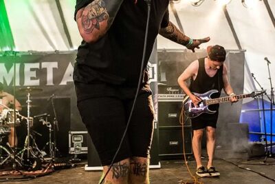 Knives to a gunfight @ Antwerp Metal Fest 2015, foto 23, foto's door Edwin Houdevelt - FrontView Magazine