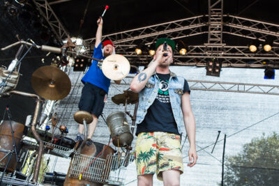Antilopen Gang @ Vainstream Rockfest 2015, picture 6, photographed by Dorien Goetschalckx - FrontView Magazine