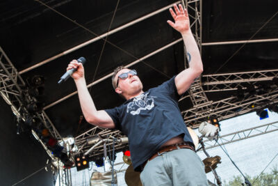 Antilopen Gang @ Vainstream Rockfest 2015, picture 9, photographed by Dorien Goetschalckx - FrontView Magazine