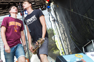 Feine Sahne Fischfilet @ Vainstream Rockfest 2015, picture 2, photographed by Dorien Goetschalckx - FrontView Magazine