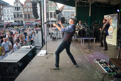 Wim Leys - Vlaanderen Zingt @ Grote Markt Mechelen, foto 51, foto's door Dimitri Vanlommel - FrontView Magazine