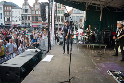 Wim Leys - Vlaanderen Zingt @ Grote Markt Mechelen, foto 53, foto's door Dimitri Vanlommel - FrontView Magazine