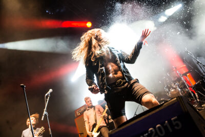 Kvelertak @ Dour 2015, picture 1, photographed by Dorien Goetschalckx - FrontView Magazine