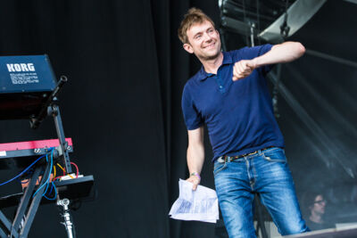 Tony Allen Review feat. Damon Albarn & Oxmo Puccino @ Dour 2015, foto 2, foto's door Dorien Goetschalckx - FrontView Magazine