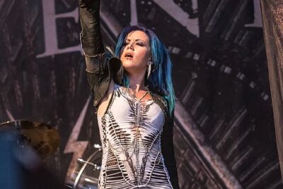 Arch Enemy @ DynamoMetal Fest 2015, foto 16, foto's door Edwin Houdevelt - FrontView Magazine