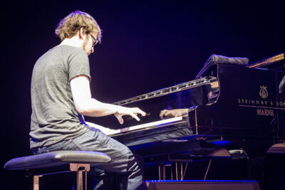GoGo Penguin @ Gent Jazz 2015, picture 7, photographed by Jan van Hecke - FrontView Magazine