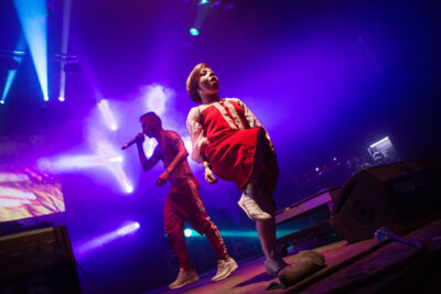 Little Big @ Dour 2015, foto 6, foto's door Dorien Goetschalckx - FrontView Magazine