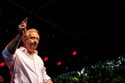 Wim Mertens Ensemble @ Openlucht theater Rivierenhof, picture 8, photographed by Frank Lambrechts - FrontView Magazine