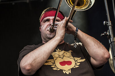 Youngblood Brass Band @ M-idzomer Leuven dag 4, picture 12, photographed by Bart Scholliers - FrontView Magazine