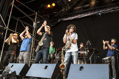 Youngblood Brass Band @ M-idzomer Leuven dag 4, picture 14, photographed by Bart Scholliers - FrontView Magazine